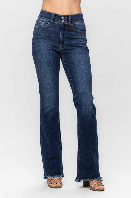 Tidal Wave Frayed Bootcut Jean